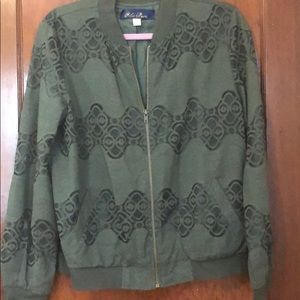 Green lace jacket